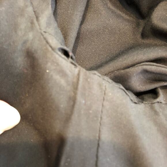 WHBM black pleated peplum hem button front blazer size 2 - Picture 10 of 16